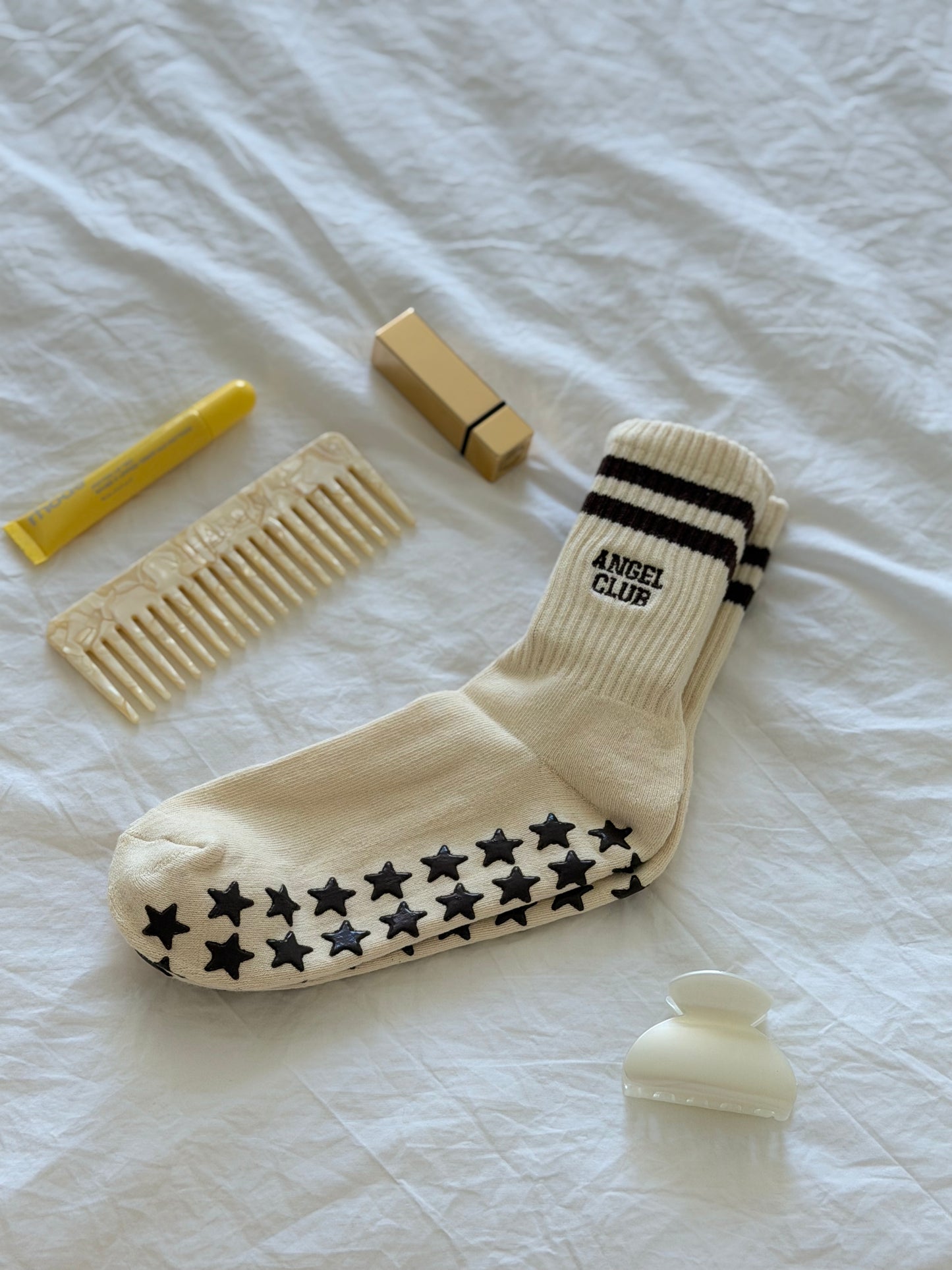 Pilates Grip Socks - Cookie Dough Stars