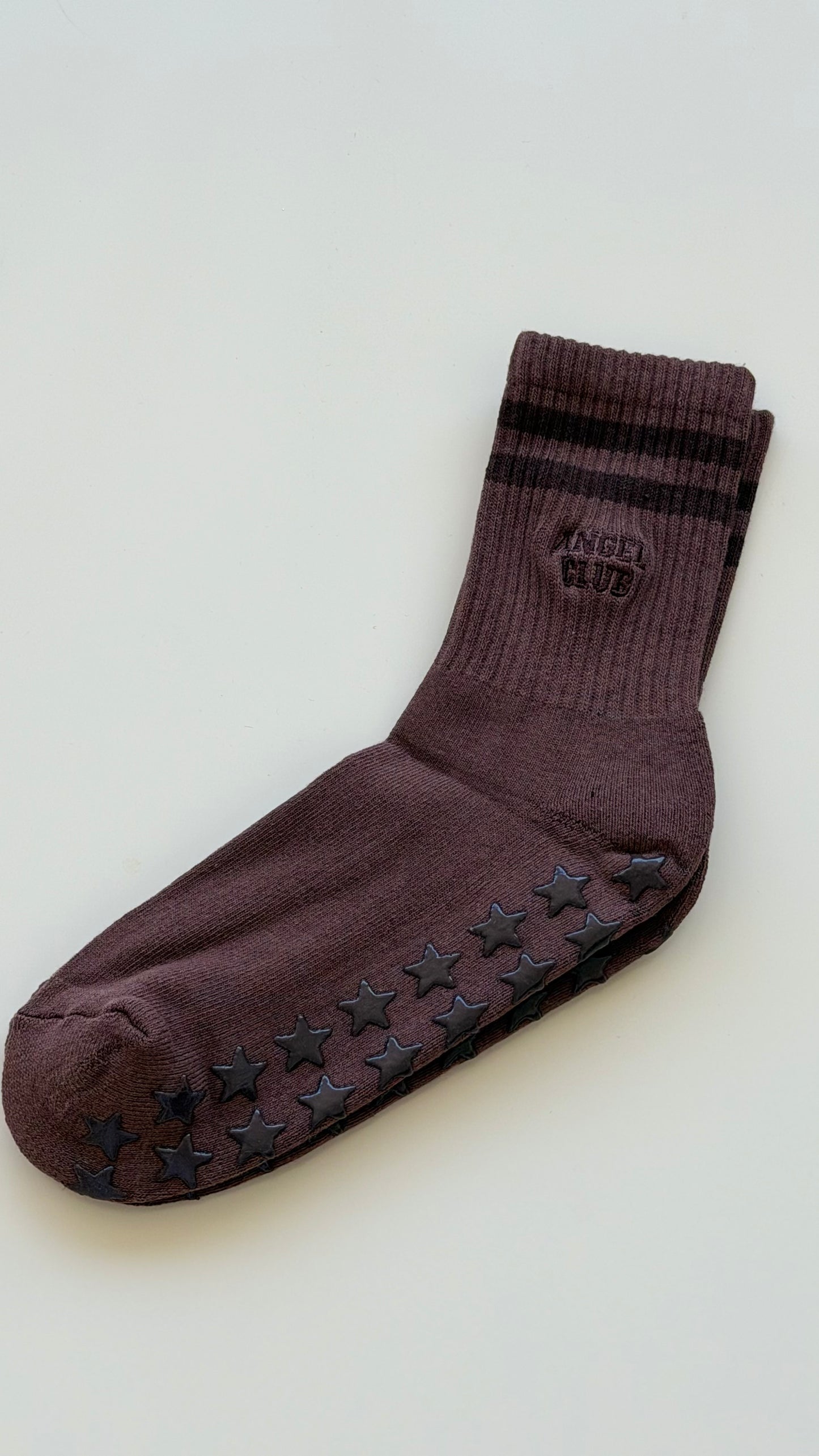 Pilates Grip Socks - Chocolate chips Stars