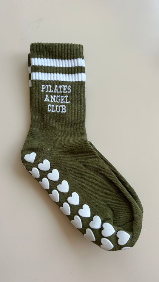 Pilates Grip Socks – Big Heart Khaki