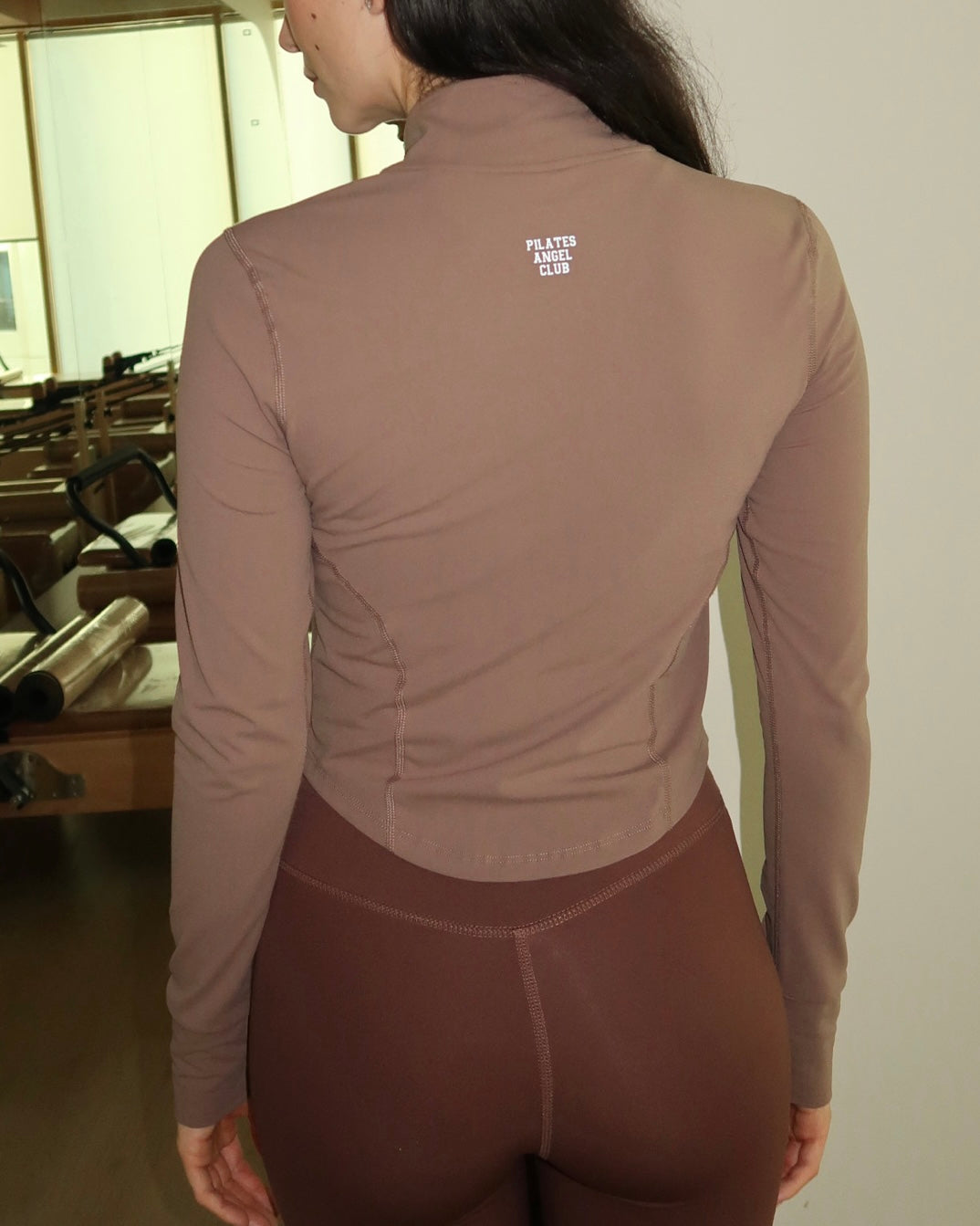 Pilates Angel Club Jacket – Chocolate Brown